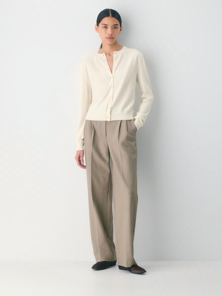 Aritzia Bare Merino Wool Crew Cardigan